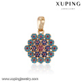33085 Xuping forma única flor 18 k banhado a ouro pingente vogue acessórios para mulheres jóias